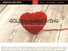 Tablet Screenshot of goldenagelivingcenter.com